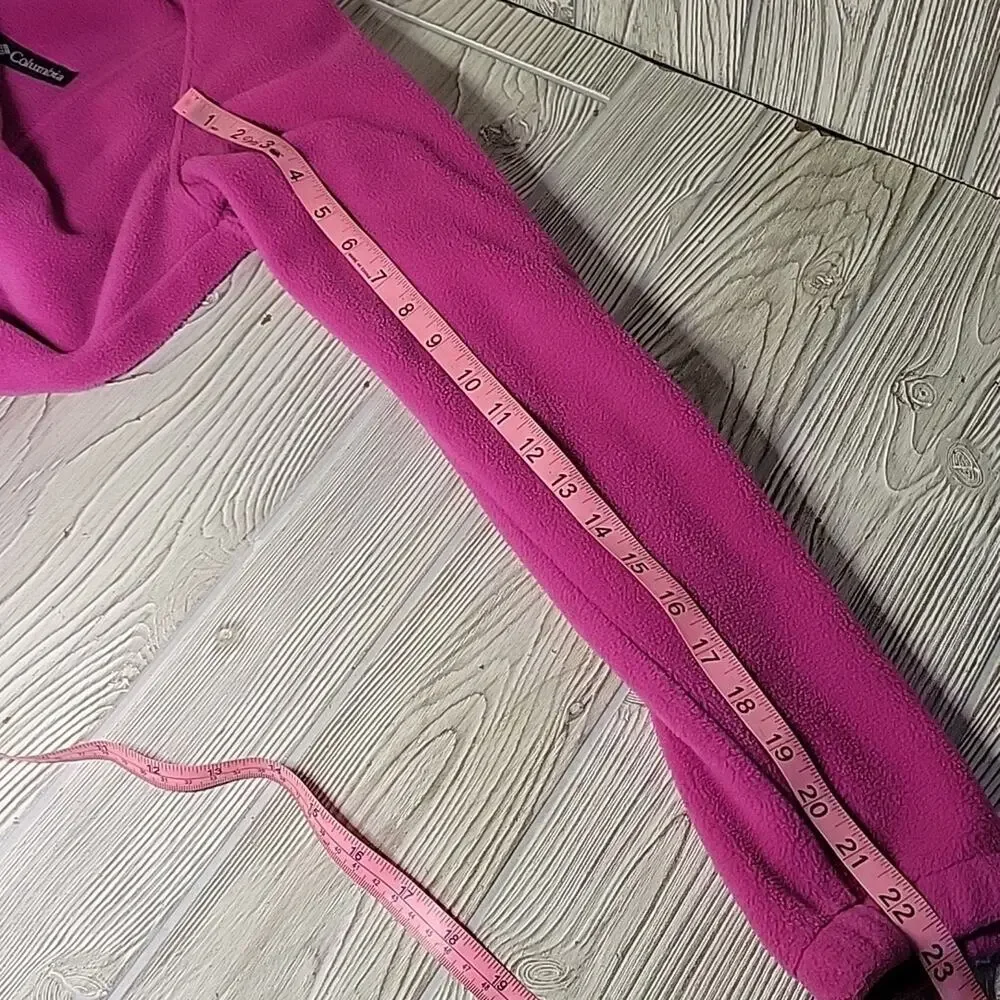 Columbia Benton Springs Full Zip Pink Fleece Jacket Womens Size Medium - Picture 9 of 10